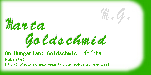 marta goldschmid business card